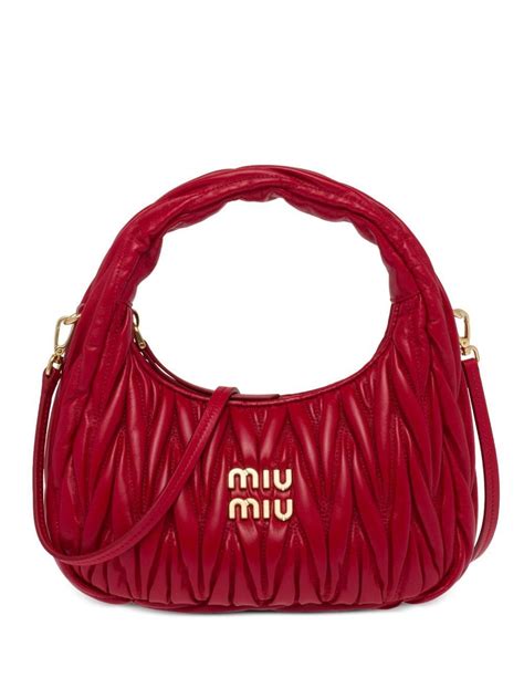 matelasse shoulder bag miu miu|Miu Miu Mini Wander Matelassé Shoulder Bag .